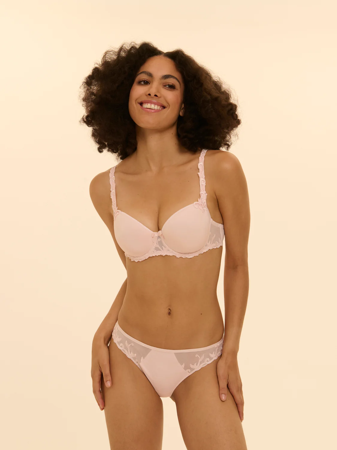 Cotton thong - Blush - Image 2