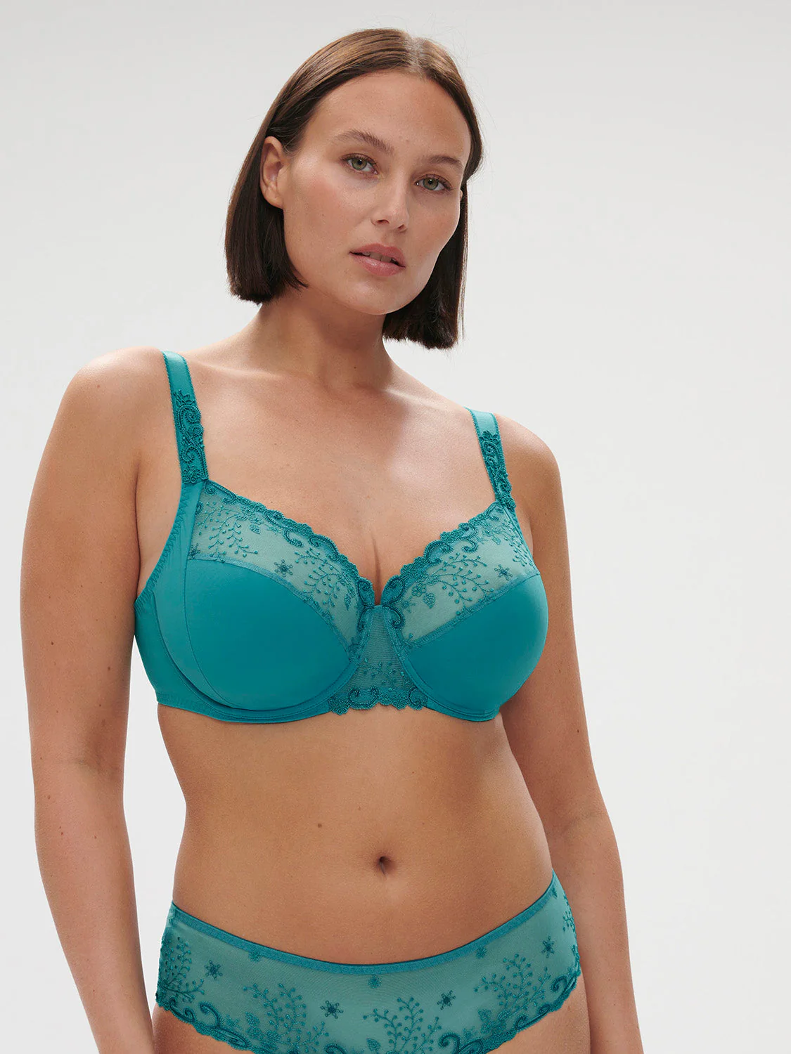 Full cup support bra - Atoll Blue