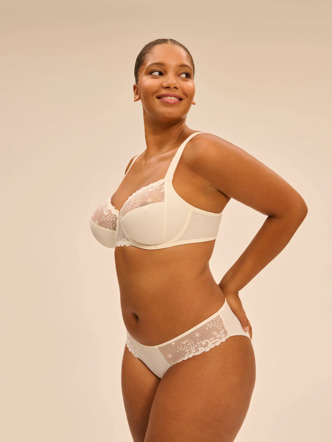 Full cup support bra - Natural - Image 5