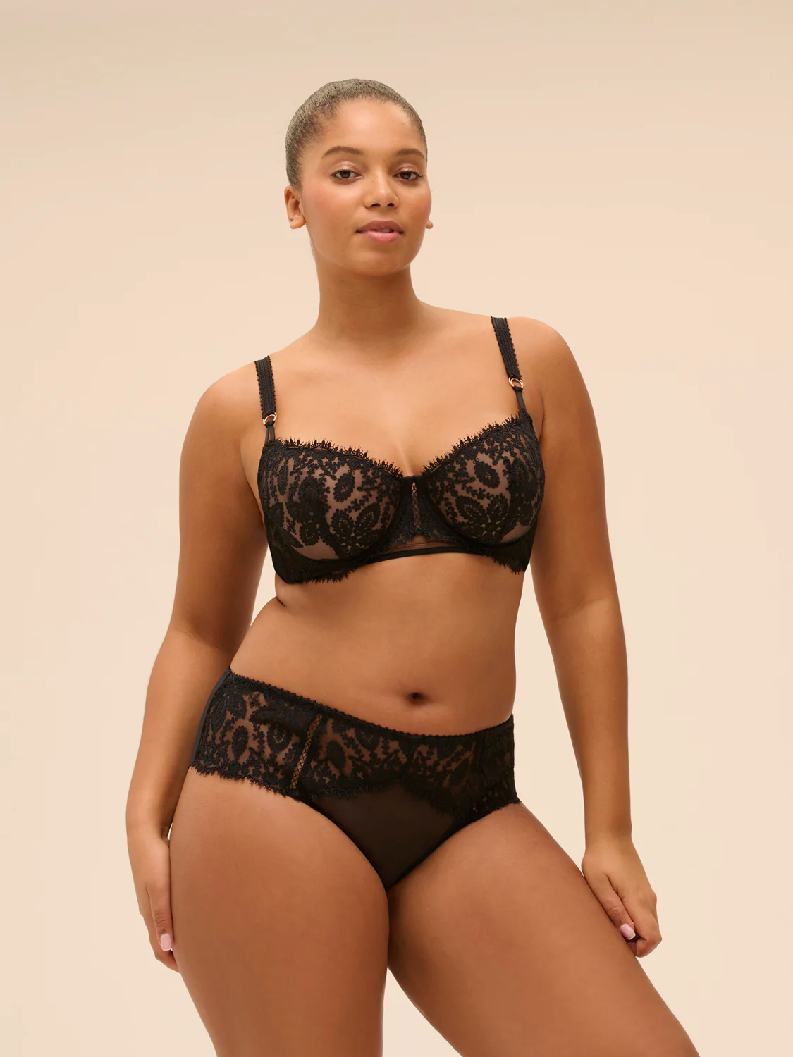 Half cup bra - Black - Image 9