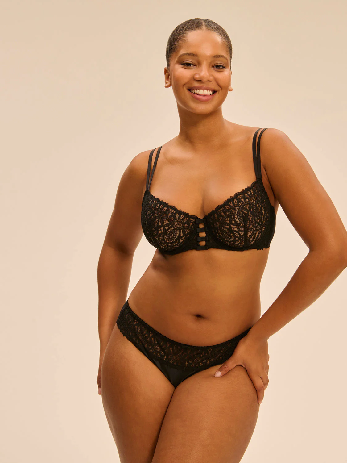 Half cup bra - Black - Image 11