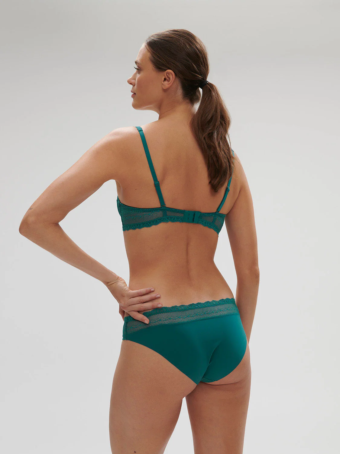 Half cup bra - BLUE - Image 6