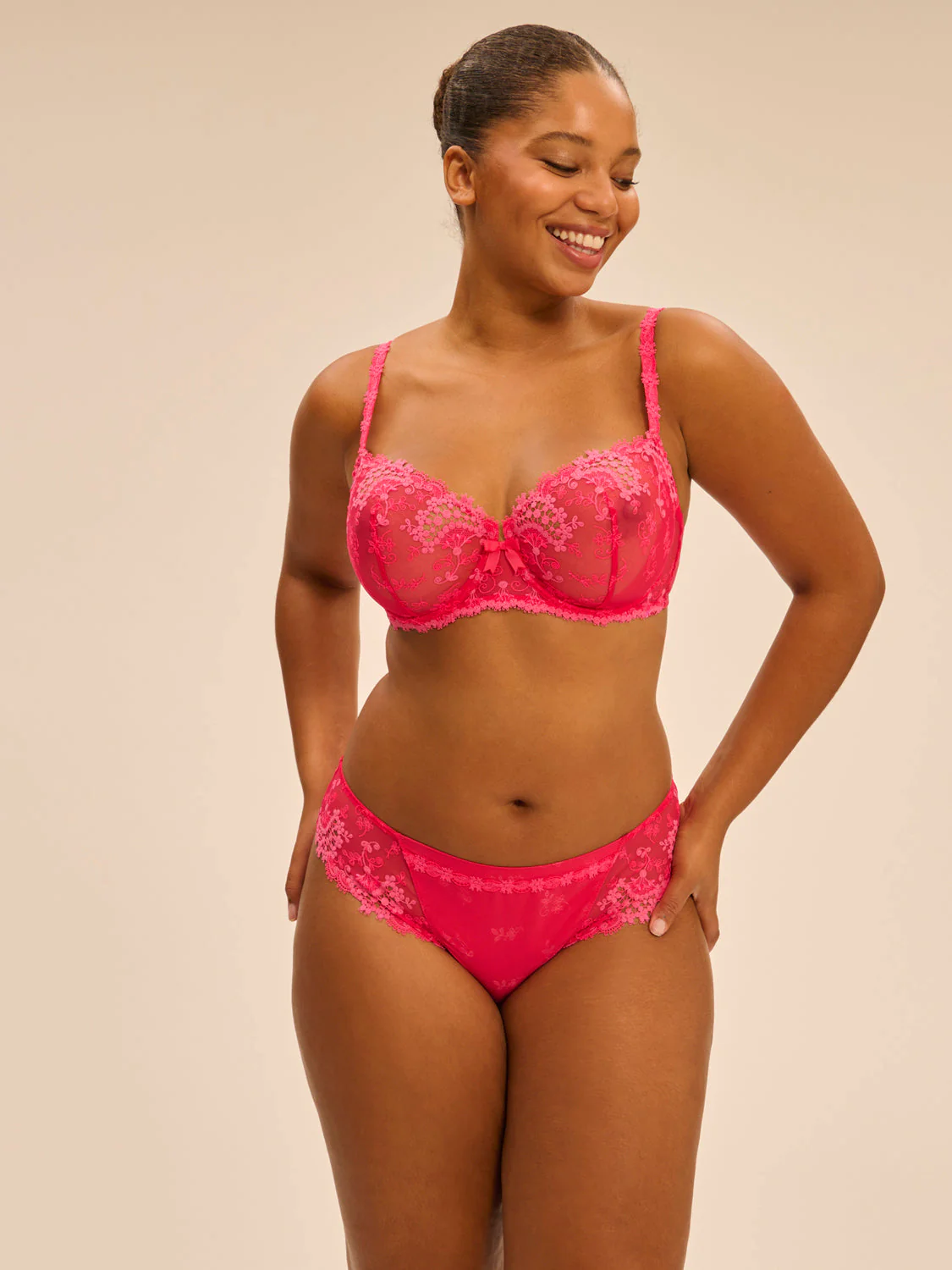 Half cup bra - Fabulous Pink - Image 11