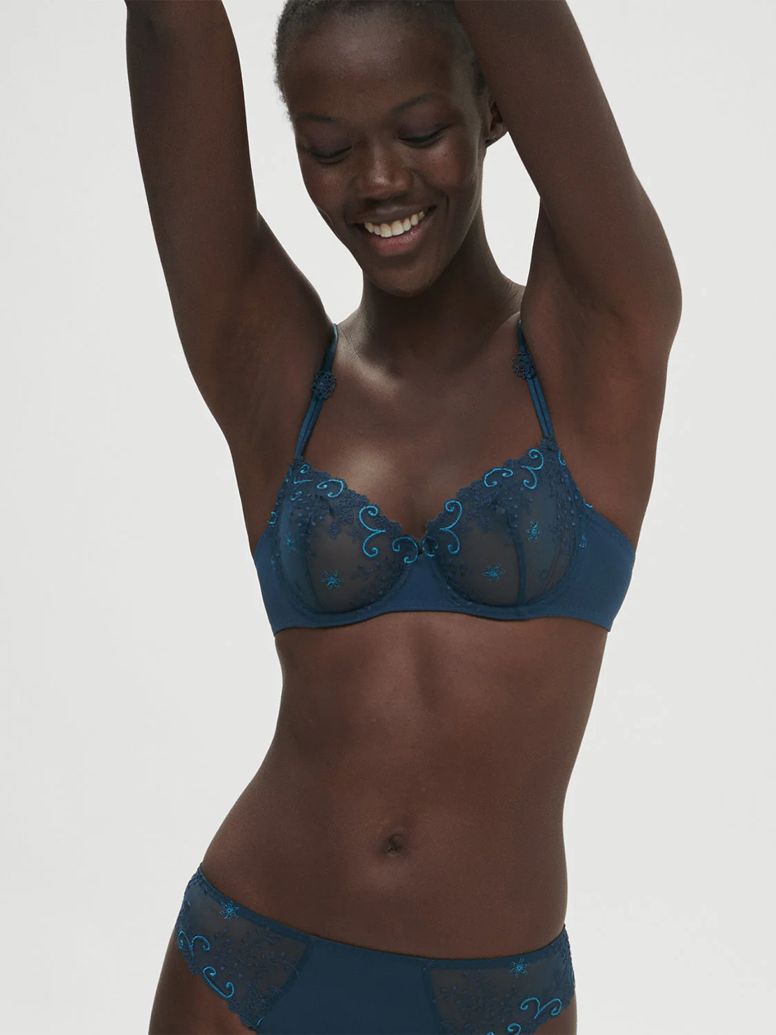 Half cup bra - Prestige Blue