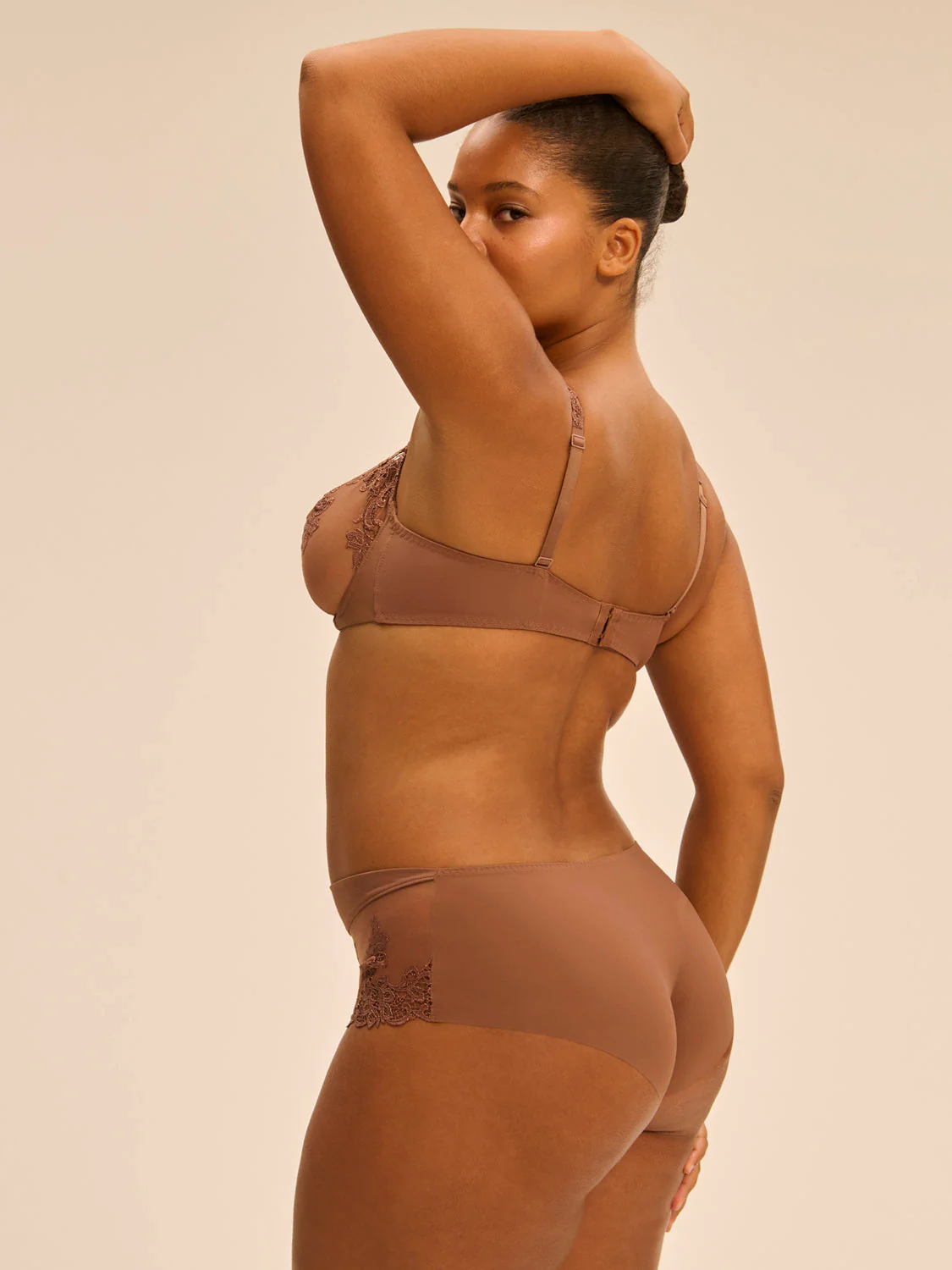 Half cup bra - Tender Brown - Image 11