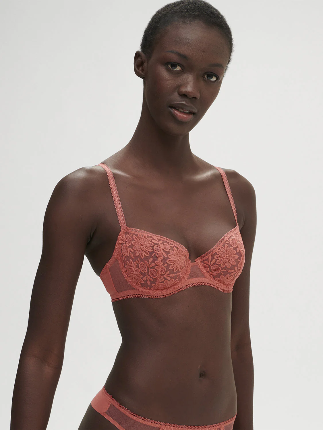 Half cup bra - Texas Pink