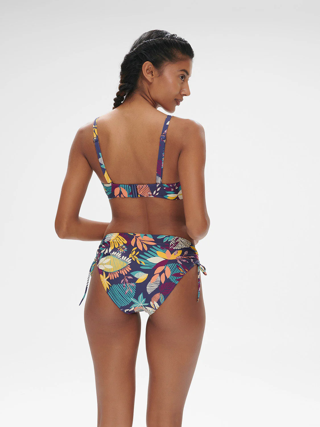 High-waist bikini brief - Seaside Blue Print - Image 5