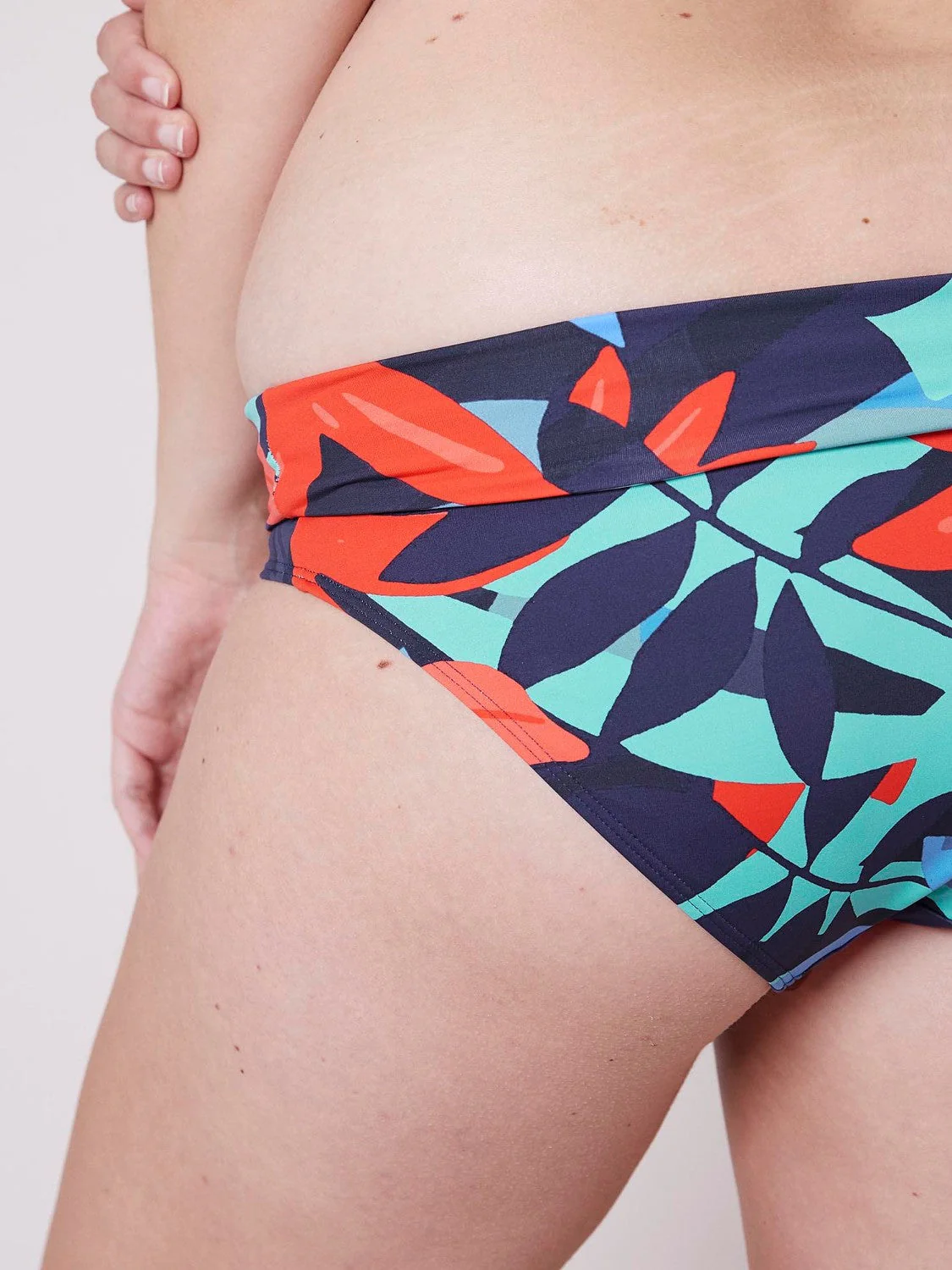 High-waist bikini brief - Deep water Blue - Image 10