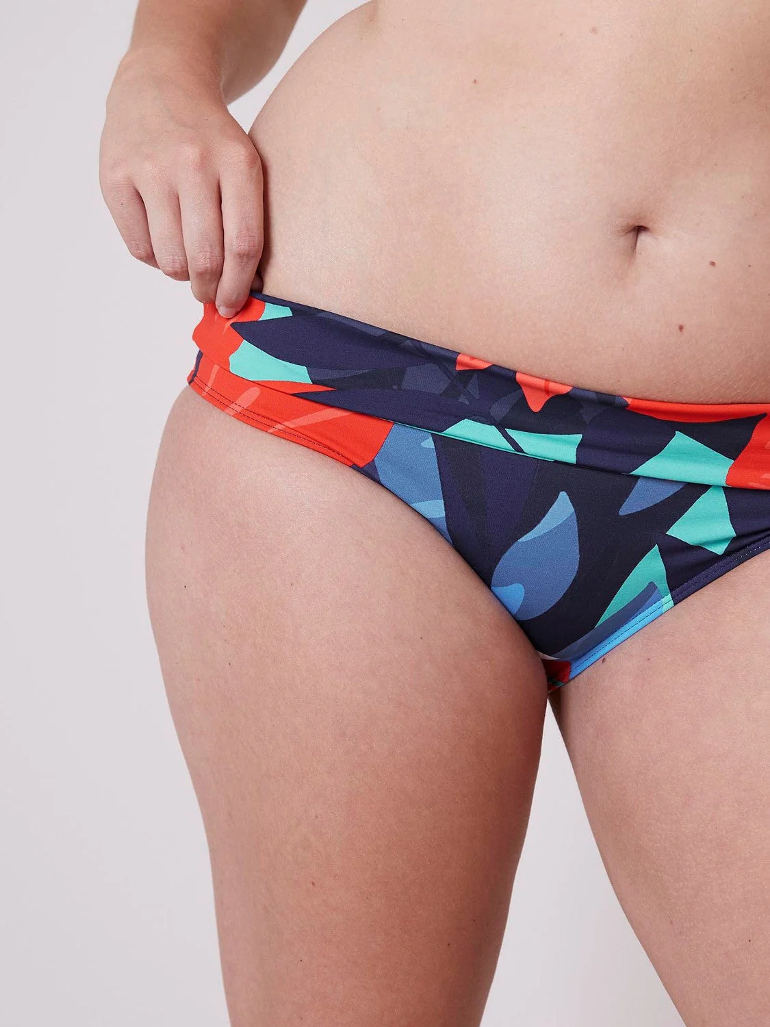 High-waist bikini brief - Deep water Blue - Image 5