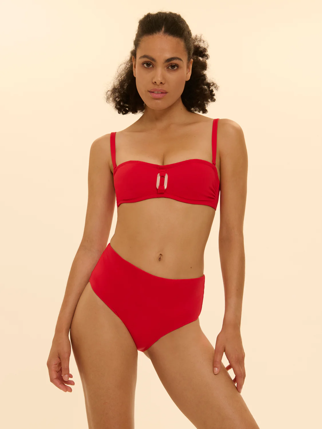 High-waist bikini brief - Scarlet - Image 4