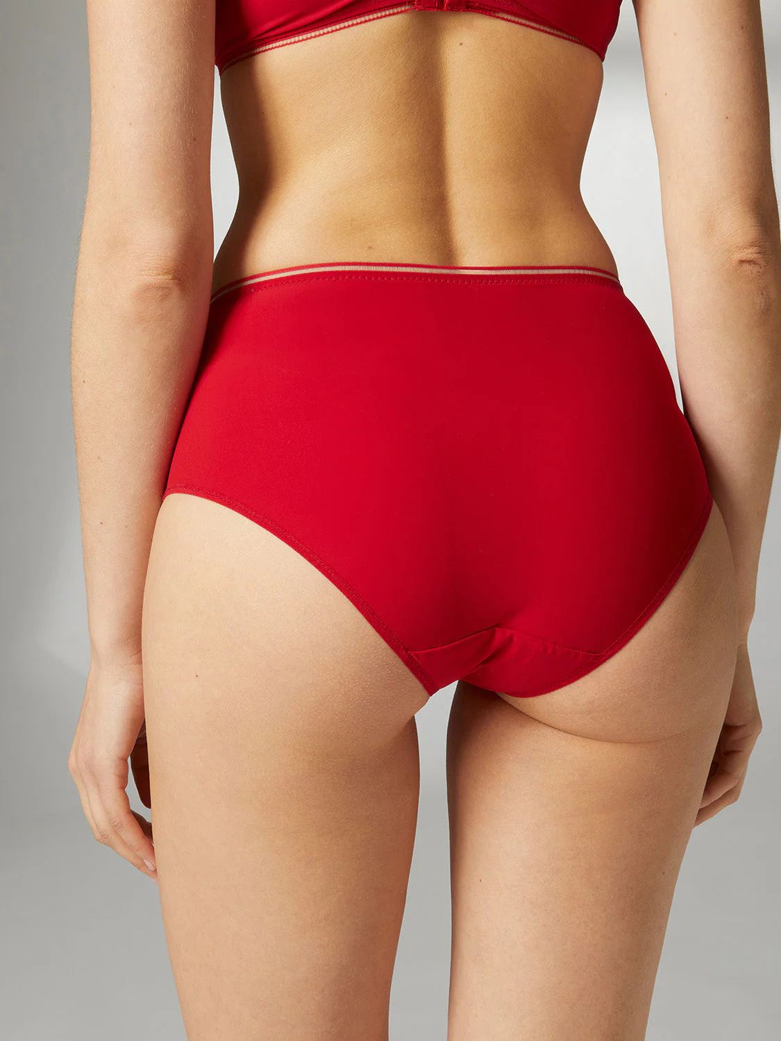 High-waist brief - Opera Red - Image 2