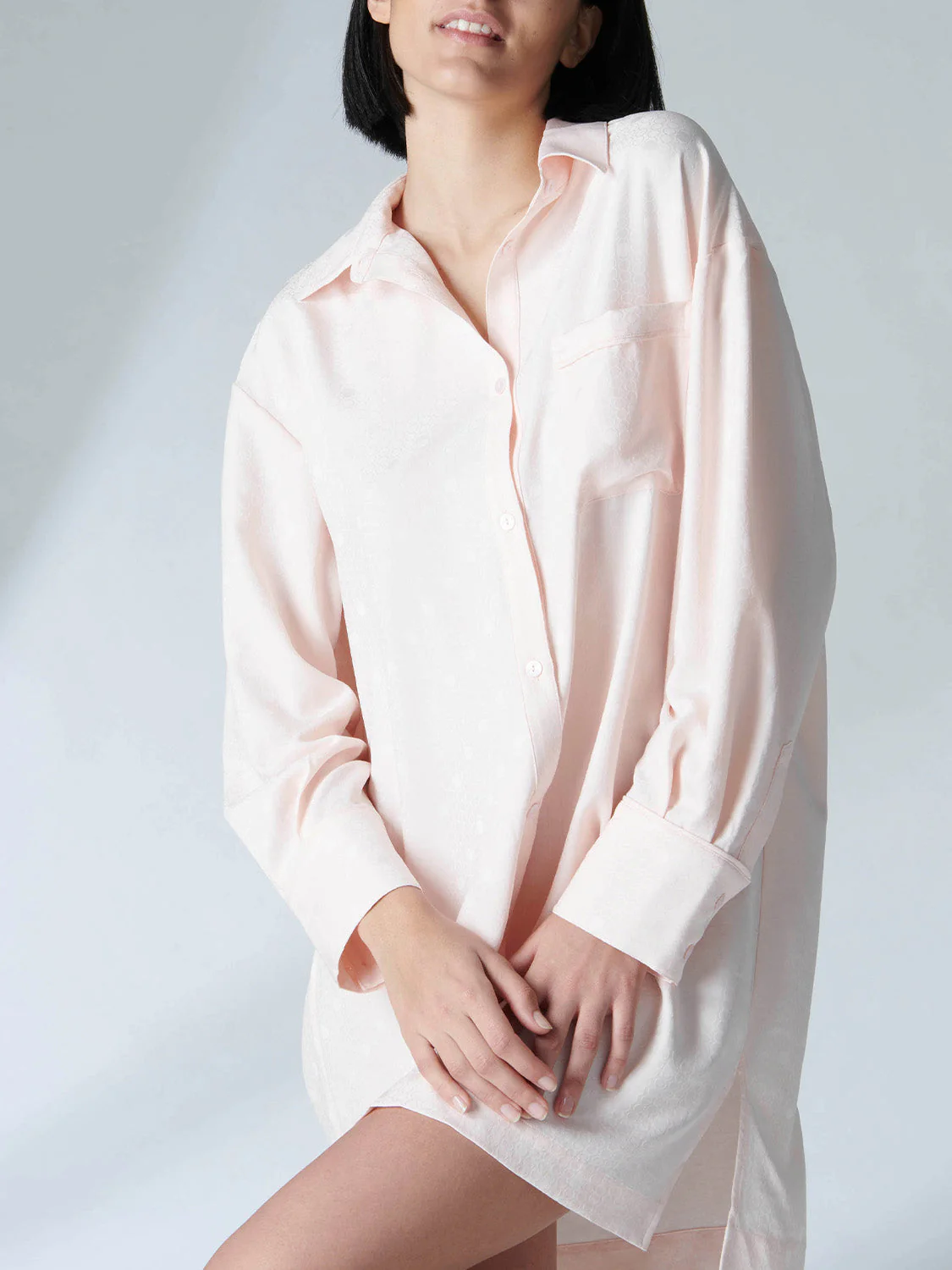 Long sleeved nightdress - Pop pink