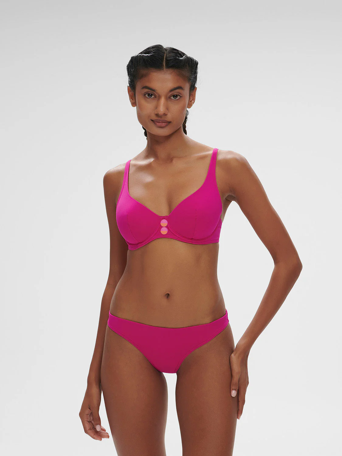 Low-cut underwired bra - Hibiscus Pink - Image 4