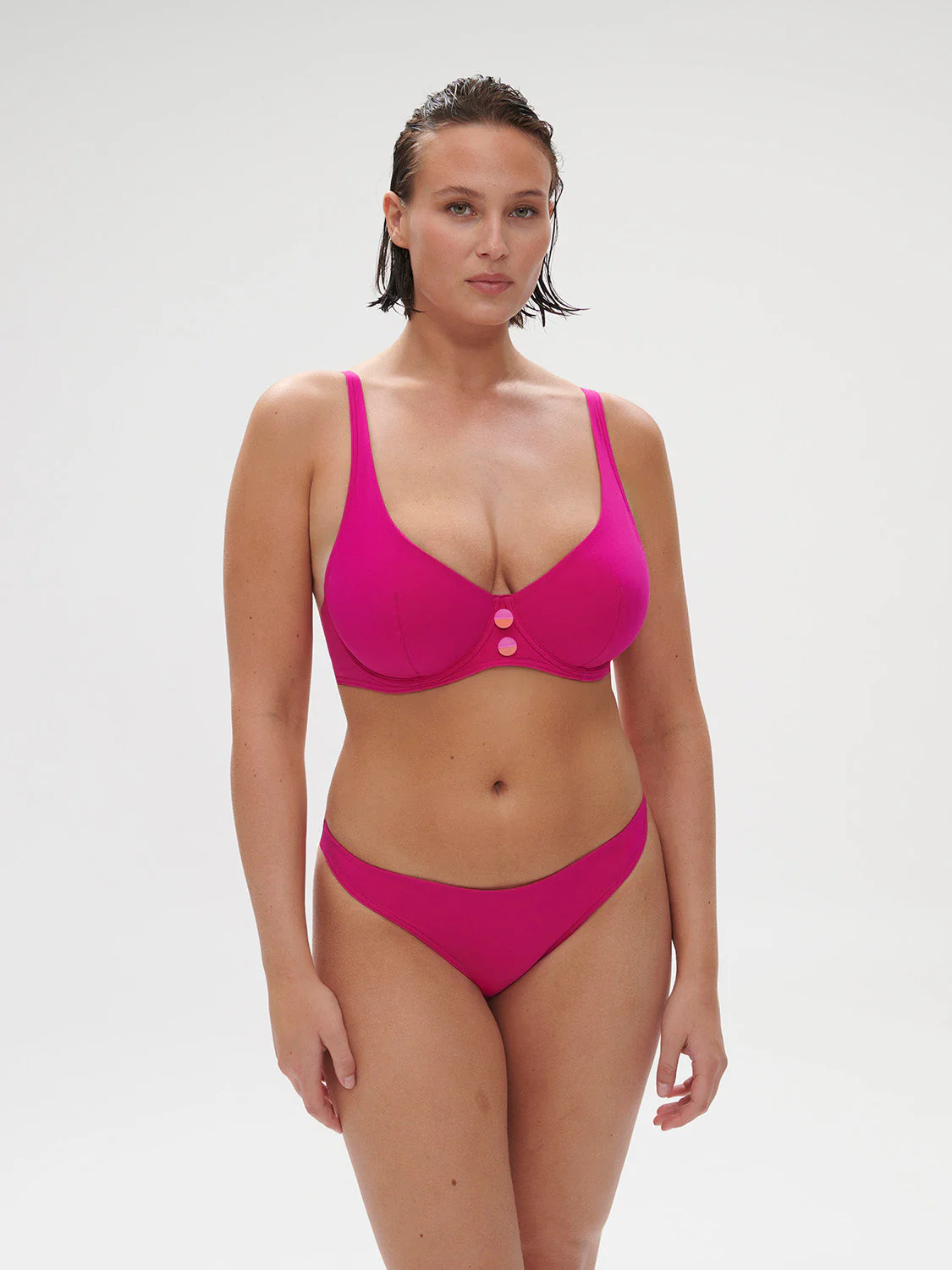 Low-cut underwired bra - Hibiscus Pink - Image 9