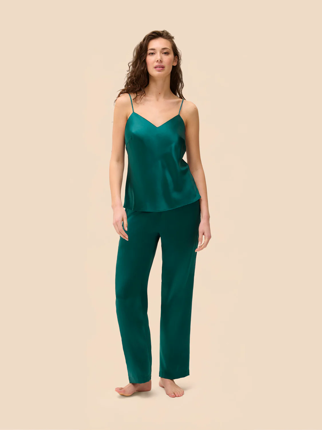 Night pants - Emerald green - Image 4