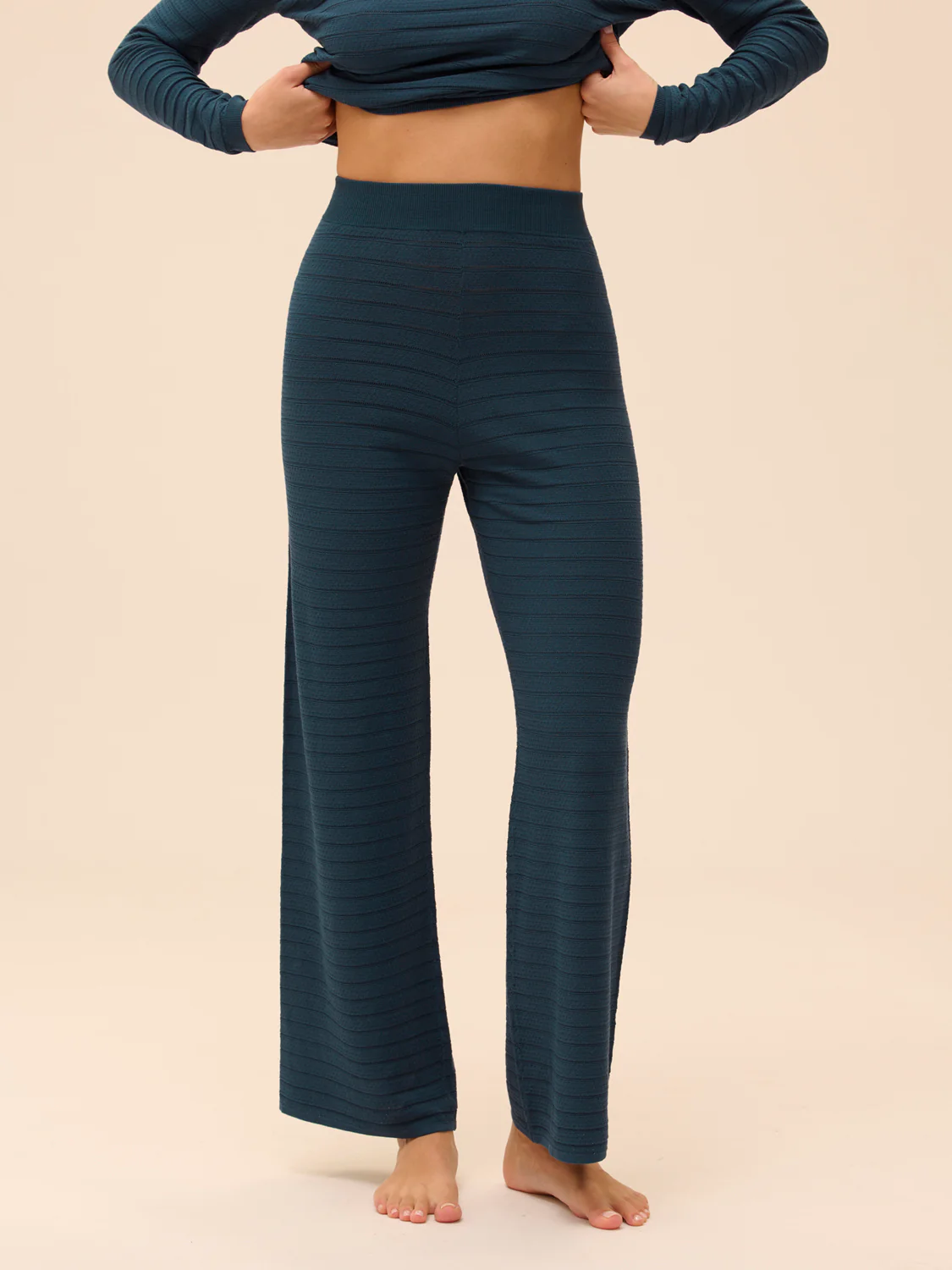 Night pants - Petrol blue