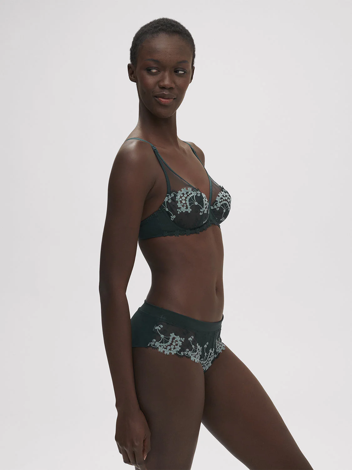 Plunging underwired bra - Kolsaï Green - Image 5