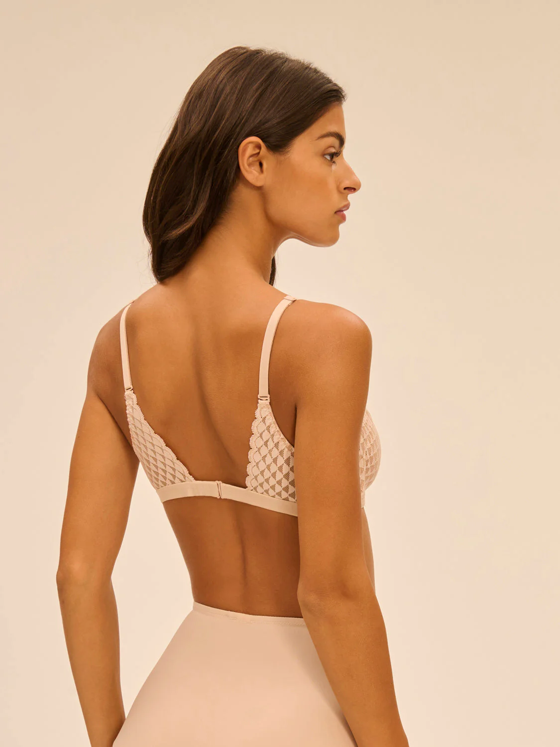 Soft cup triangle bra - Peau rosée - Image 2
