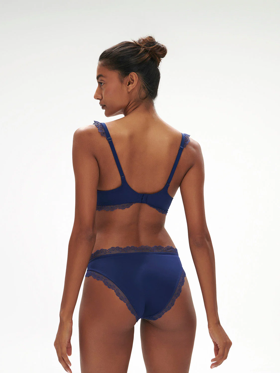 Spacer plunge bra - Midnight - Image 5
