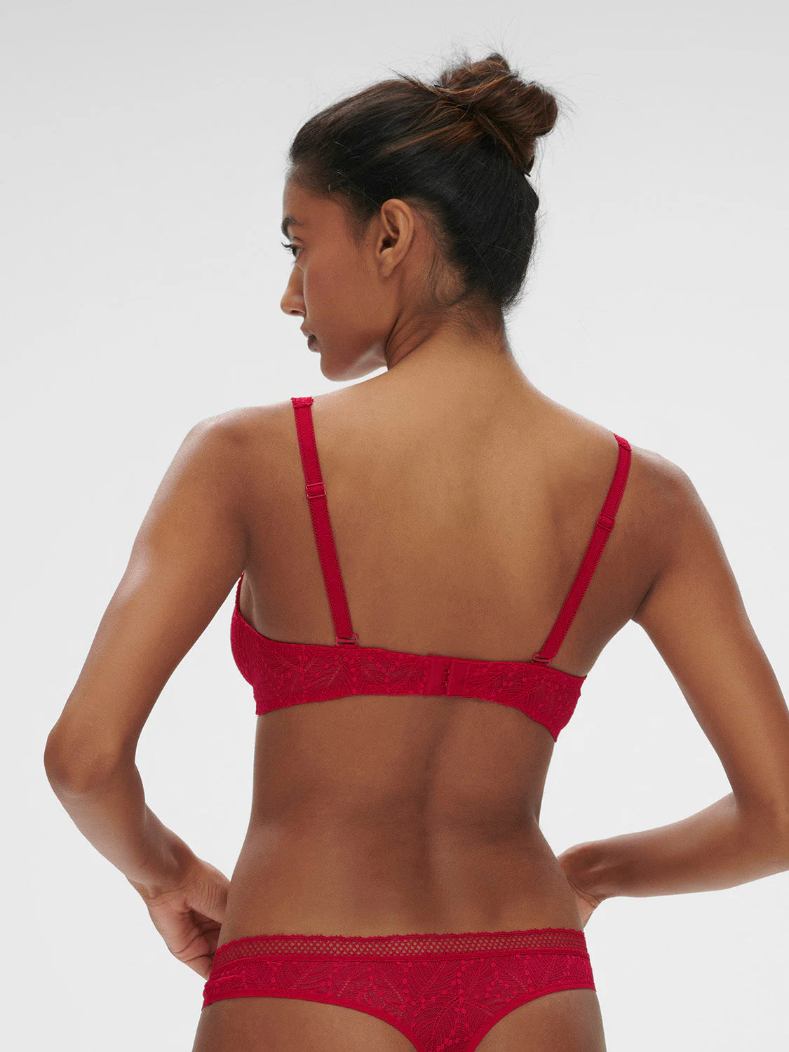 Structured wireless bra - Ruby pink - Image 2