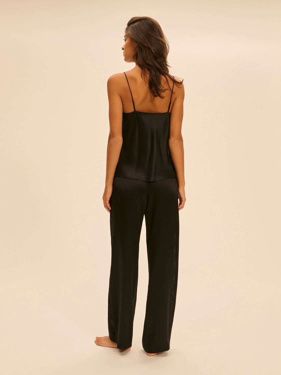 Trousers with embroidery - Black - Image 7