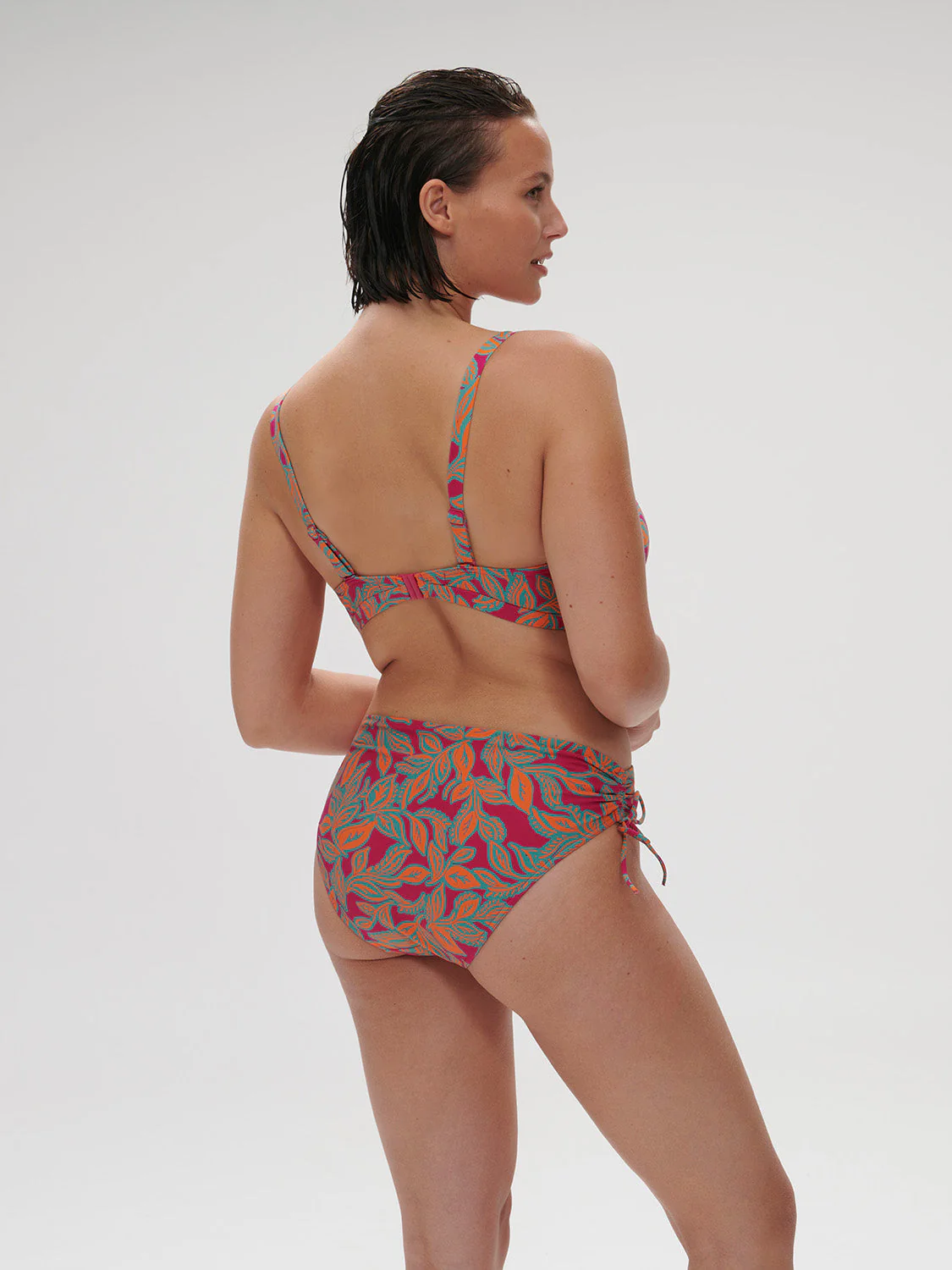 Underwired bikini triangle - Menara Pink Print - Image 10