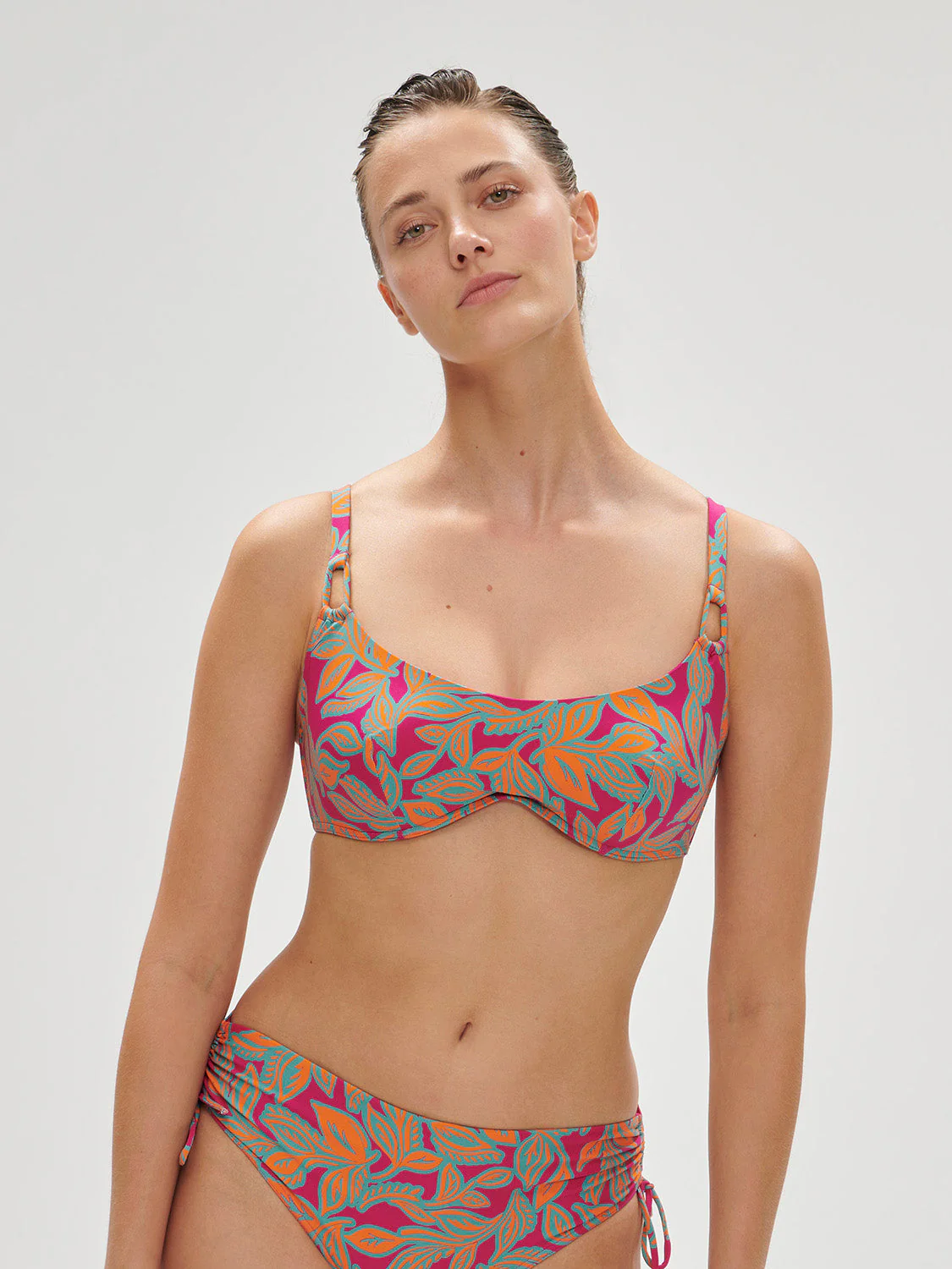 Underwired brassière - Menara Pink Print