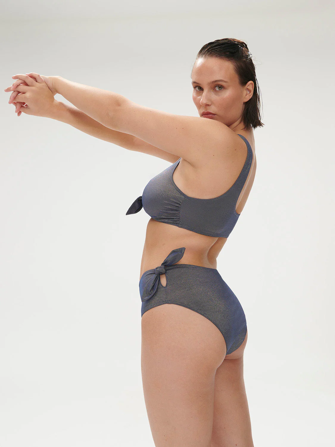 Wireless bikini triangle - Lurex Midnight - Image 10